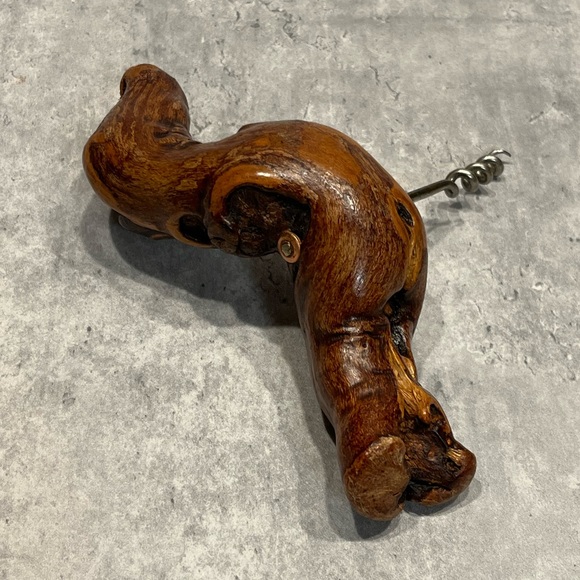 Vintage Corkscrew Laurent Siret Rochefort France wooden handle - Picture 3 of 12